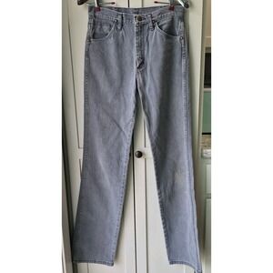 Wrangler Light Gray Denim Jeans Pants 28x34 Mens Cowboy Cut Slimfit 936 CHG